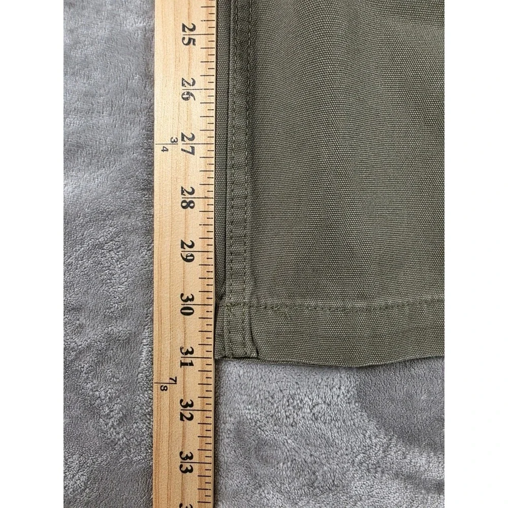 NWT Vans Women's Size 31 (34x31) Olive Green Canvas Arroyo Wide Leg Cargo Pants - Picture 7 of 10